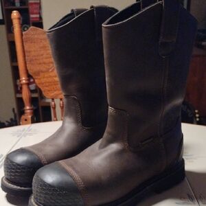 Men's Ace Brown Leather Work Boots